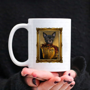 Personalized Dog Gift Idea - Royal Dog's Portrait 14 For Dog Lovers - White Mug